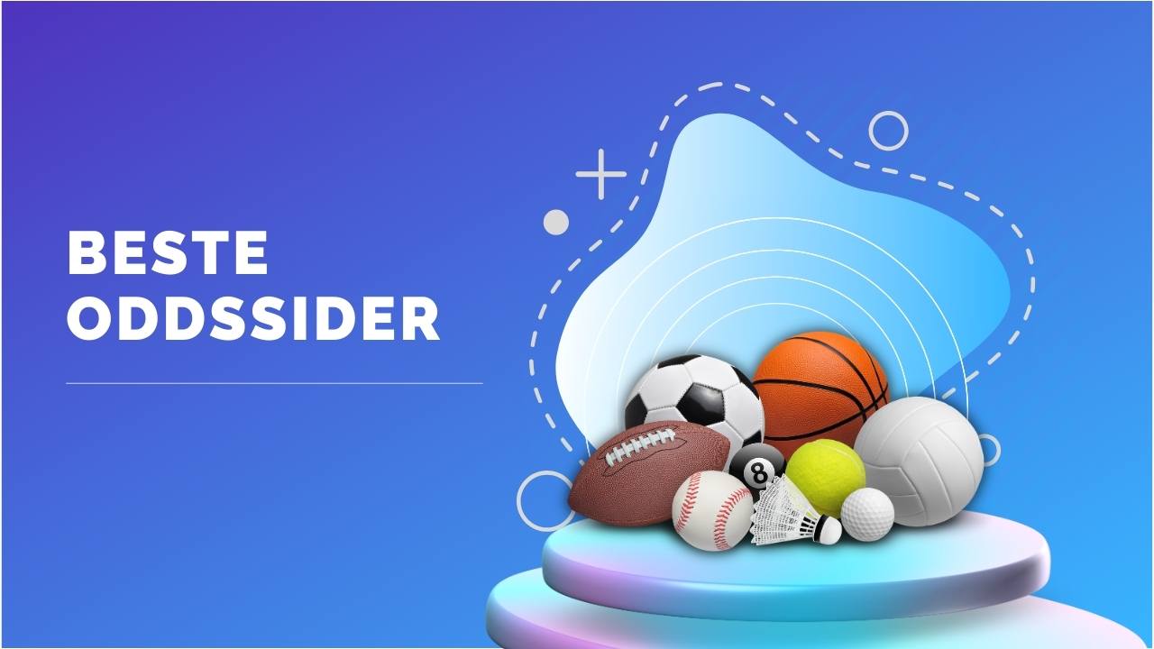 Illustrasjon av sportsutstyr som fotball og basketball – Utforsk odds sider og betting markedet i Norge med spennende casinobonuser.